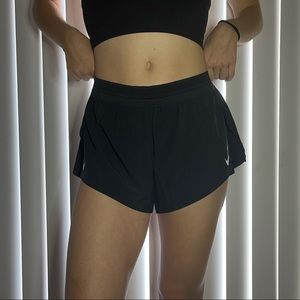 Nike running shorts.